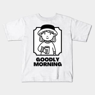 "Goodly Morning", early birds have a good morning at the sunrise Kids T-Shirt